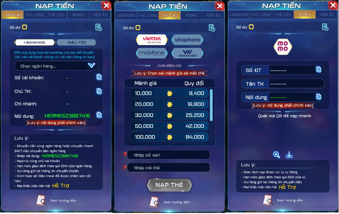 huong dan nap tien Win79